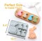 Easter Bunny Chocolate Molds Set, 3D Cute Easter Bunny Silicone Mold for Baking Easter Treats Chocolate, Cake, Jelly, Fudge, Pudding